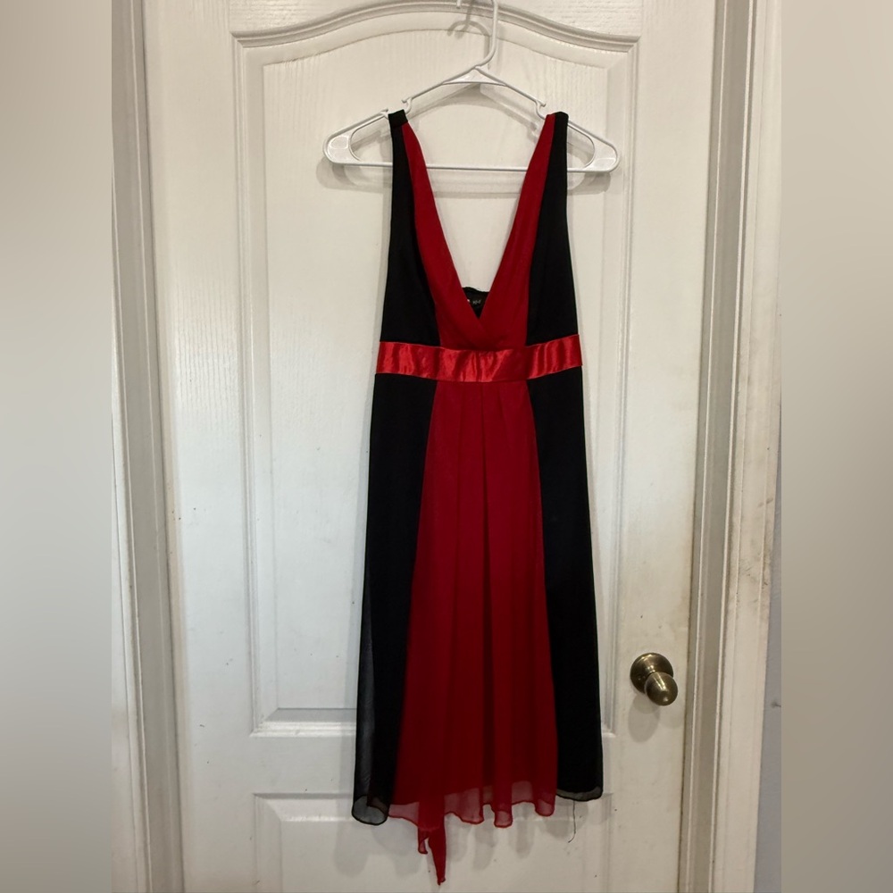 Ruby Rox Red and Black Backless Dress